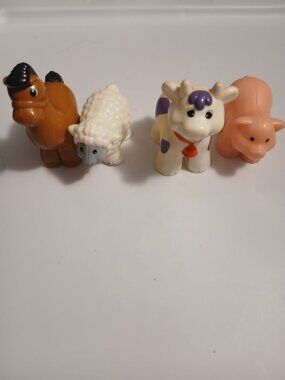 Cow Horse Pig and Sheep Plastic Animal Toy Replacements
